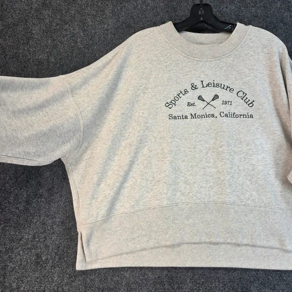 Abercrombie & Fitch Sports & Leisure Club Santa Monica Sweatshirt Grey XL - Picture 10 of 15